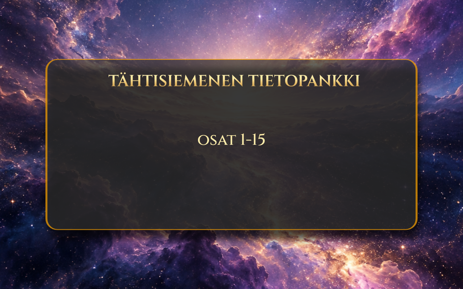 TÄHTISIEMENEN TIETOPANKKI – kuva 1 / 16